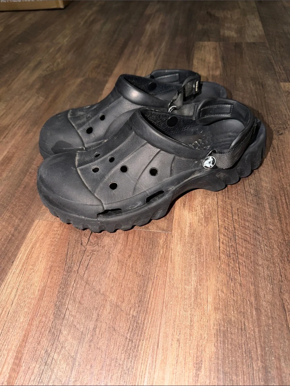 Mens crocs off road sports clog black size M10/W12